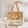 Autumn Fawns Wildflowers Personalized Name Garland - Wildlife Lover Gift Quilted Tote Bag - 5