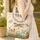 Iridescent Dragonflies Floral Leaf Wreath Name Tiny Stars - Wildlife Lover Everyday Tote Quilted Tote Bag - 4