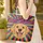 Golden Retriever Your Name Radial Stripes - Dog Lover Gift Quilted Tote Bag - 4
