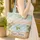 Cute Sea Turtles Ocean Waves Seashells - Personalized Wildlife Lover Gift Quilted Tote Bag - 4