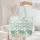 Sea Turtles Ocean Waves Wreath - Personalized Name Beach Day Essentials Quilted Tote Bag - 5