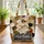 Three Sheep Your Name Slate Panel - Farmhouse Decor Gift for Sheep Lovers Quilted Tote Bag - 3