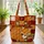 Curled Up Sleeping Fox Personalized Name - Wildlife Lover Home Decor Gift for Fox Lover Quilted Tote Bag - 3