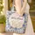 Nestled Baby Bunnies Bluebonnet Green Leaves Floral Wreath - Wildlife Lover Everyday Tote Quilted Tote Bag - 4