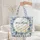 Nestled Baby Bunnies Bluebonnet Green Leaves Floral Wreath - Wildlife Lover Everyday Tote Quilted Tote Bag - 5