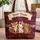 Fox Bunny Bear American Flags Your Name Scroll Banner Patriotic Independence Day Gift Quilted Tote Bag - 1