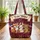 Fox Bunny Bear American Flags Your Name Scroll Banner Patriotic Independence Day Gift Quilted Tote Bag - 3