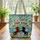 Rearing Horses Turquoise Teal Earthy Southwestern Western Country Lifestyle Horse Lover Gift Quilted Tote Bag - 3