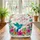 Hummingbird Teal Blue Plumage Tropical Fuchsia Flowers - Nature Lover Everyday Tote Gift Quilted Tote Bag - 3