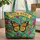 Monarch Butterfly Wings Botanical Floral Personalized Name - Nature Lover Everyday Tote Quilted Tote Bag - 1