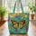 Monarch Butterfly Wings Botanical Floral Personalized Name - Nature Lover Everyday Tote Quilted Tote Bag - 3