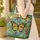 Monarch Butterfly Wings Botanical Floral Personalized Name - Nature Lover Everyday Tote Quilted Tote Bag - 4