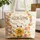 Fluffy Bunny Sunflower Pink Orange Flowers Floral Wreath - Everyday Tote Spring Summer Gift Quilted Tote Bag - 1