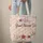 Pink Bunnies Roses Floral Wreath - Everyday Lifestyle Gift Quilted Tote Bag - 6