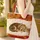 Sleeping Dachshund Puppy Name Sign Autumn Leaves - Dog Lover Fall Decor Gift Quilted Tote Bag - 4