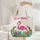 Flamingo Tropical Foliage Botanical Vines - Tropical Lover Gift for Flamingo Lover Quilted Tote Bag - 5