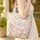 Ballet Bunnies Roses Wreath Name Everyday Gift for Girls Quilted Tote Bag - 4