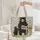 Mama Bear Cub Personalized Wooden Sign Pinecone Leaves - Wildlife Lover Gift Quilted Tote Bag - 5