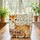 Deer Woodland Forest Pine Branches Rustic Wooden Sign - Wildlife Lover Gift Quilted Tote Bag - 3