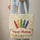 Colorful Crayons Wildflower Floral Name Garland - Creative Lifestyle Gift Quilted Tote Bag - 6