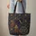 African Woman Profile Golden Tribal Earring Sunburst - Afrocentric Personalized Gift Quilted Tote Bag - 6