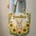 Brown Bunny Sunflowers Floral Wreath Your Name Stripes Everyday Tote Quilted Tote Bag - 6