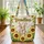 Brown Bunny Sunflowers Floral Wreath Your Name Stripes Everyday Tote Quilted Tote Bag - 3