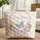 Blue Butterfly Personalized Floral Wreath Pastel Flowers Blossoms - Everyday Lifestyle Gift Quilted Tote Bag - 1