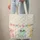 Blue Butterfly Personalized Floral Wreath Pastel Flowers Blossoms - Everyday Lifestyle Gift Quilted Tote Bag - 6