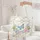 Blue Butterfly Personalized Floral Wreath Pastel Flowers Blossoms - Everyday Lifestyle Gift Quilted Tote Bag - 5