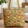 Fennec Foxes Desert Succulents Flowers - Outdoor Adventure Wildlife Lover Gift Quilted Tote Bag - 1