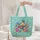 Rooster Blue Top Hat Floral Vines - Farmhouse Decor Gift for Rooster Lover Quilted Tote Bag - 5