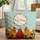 Three Chickens Flower Garden Floral Wreath Hearts - Everyday Carryall Gift Quilted Tote Bag - 1