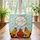 Three Chickens Flower Garden Floral Wreath Hearts - Everyday Carryall Gift Quilted Tote Bag - 3