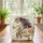 Ornate Horse Head Feather Floral Personalized Name - Boho Lifestyle Gift for Horse Lover Quilted Tote Bag - 3
