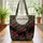 Black Cats Green Eyes Crimson Roses Botanical Vines - Everyday Tote Cat Lover Gift Quilted Tote Bag - 3