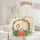 Pink Flamingo Hibiscus Floral Wreath - Tropical Lifestyle Gift Quilted Tote Bag - 5