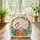 Pink Flamingo Hibiscus Floral Wreath - Tropical Lifestyle Gift Quilted Tote Bag - 3