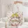 Two Yellow Birds Perched Branches Pink Red Blossoms Floral Wreath - Everyday Carry Gift Quilted Tote Bag - 5