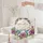Hummingbirds Purple Hibiscus Flowers Green Leaves White Berries - Nature Lover Garden Gift Quilted Tote Bag - 5