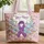Personalized Awareness Ribbon Floral Wreath Butterflies - Support Gift Quilted Tote Bag - 1