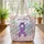 Personalized Awareness Ribbon Floral Wreath Butterflies - Support Gift Quilted Tote Bag - 3
