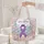 Personalized Awareness Ribbon Floral Wreath Butterflies - Support Gift Quilted Tote Bag - 5