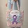Personalized Awareness Ribbon Floral Wreath Butterflies - Support Gift Quilted Tote Bag - 6