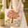 Cream Leafy Background Textured Trunk Heart Leaves Tree Name Scroll Banner Thoughtful Gift Quilted Tote Bag - 4