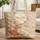 Personalized Fox Bunny Nuzzling Floral Scrollwork - Everyday Tote for Wildlife Lover Quilted Tote Bag - 1