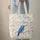Blue Hummingbird Magnolia Blossom Floral Wreath Leaf Garland - Personalized Nature Lover Gift Quilted Tote Bag - 6