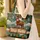 Personalized Majestic Deer Antlers Mountain Forested Landscape - Wildlife Lover Gift Quilted Tote Bag - 4