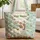 Jack Russell Terrier Floral Wreath Wildflower Meadow - Everyday Jack Russell Lover Gift Quilted Tote Bag - 1