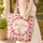 Floral Wreath Your Name Bunny and Flowers - Everyday Tote Gift for Bunny Lovers Quilted Tote Bag - 4